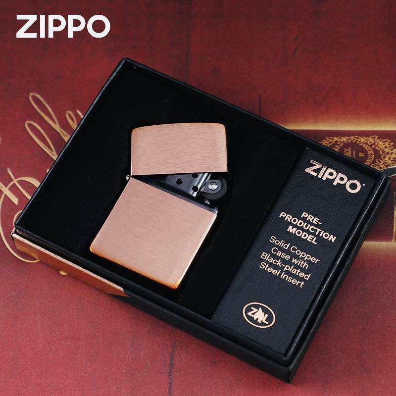 Zippo Solid Copper chính hãng USA 2022, siêu phẩm Zippo đồng đỏ nguyên khối