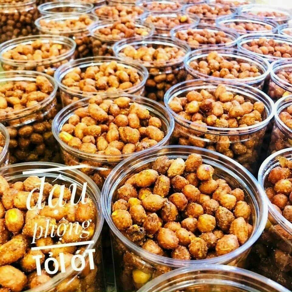 Đậu Phộng Rang Tỏi Ớt Lon 500Gram