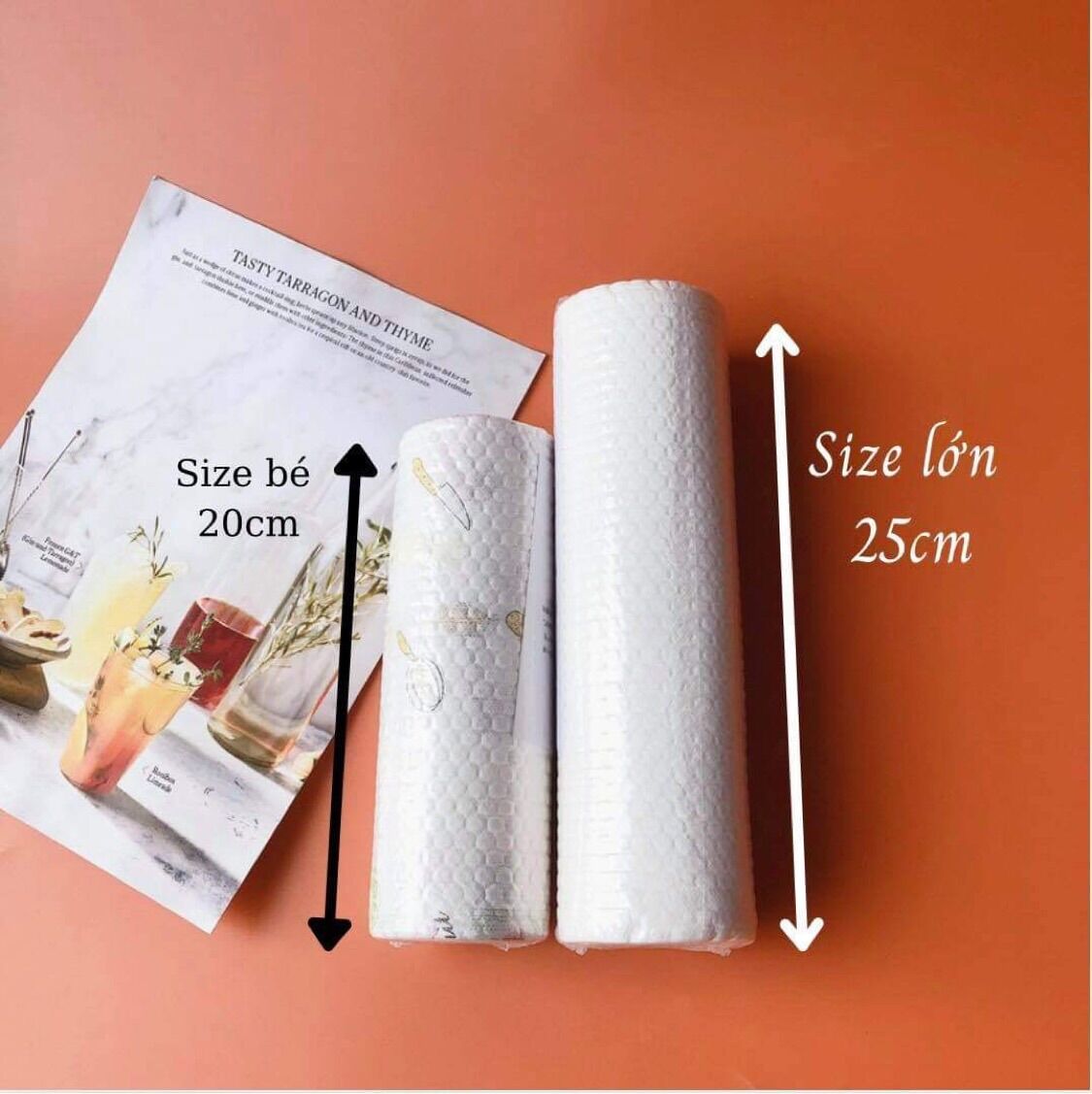 Cuộn giấy lau bếp -Cuộn giấy đa - Khăn lau bếp - Khăn lau đa năng - Giấy đa năng - Giấy lau bếp - Giấy lau bếp đa năng - siêu dai có thể tái sử dụng Cuộn giấy vải lau đa năng