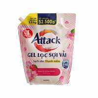 Nước giặt gel attack hương anh đào / thiên nhiên / trái cây túi 3.5kg