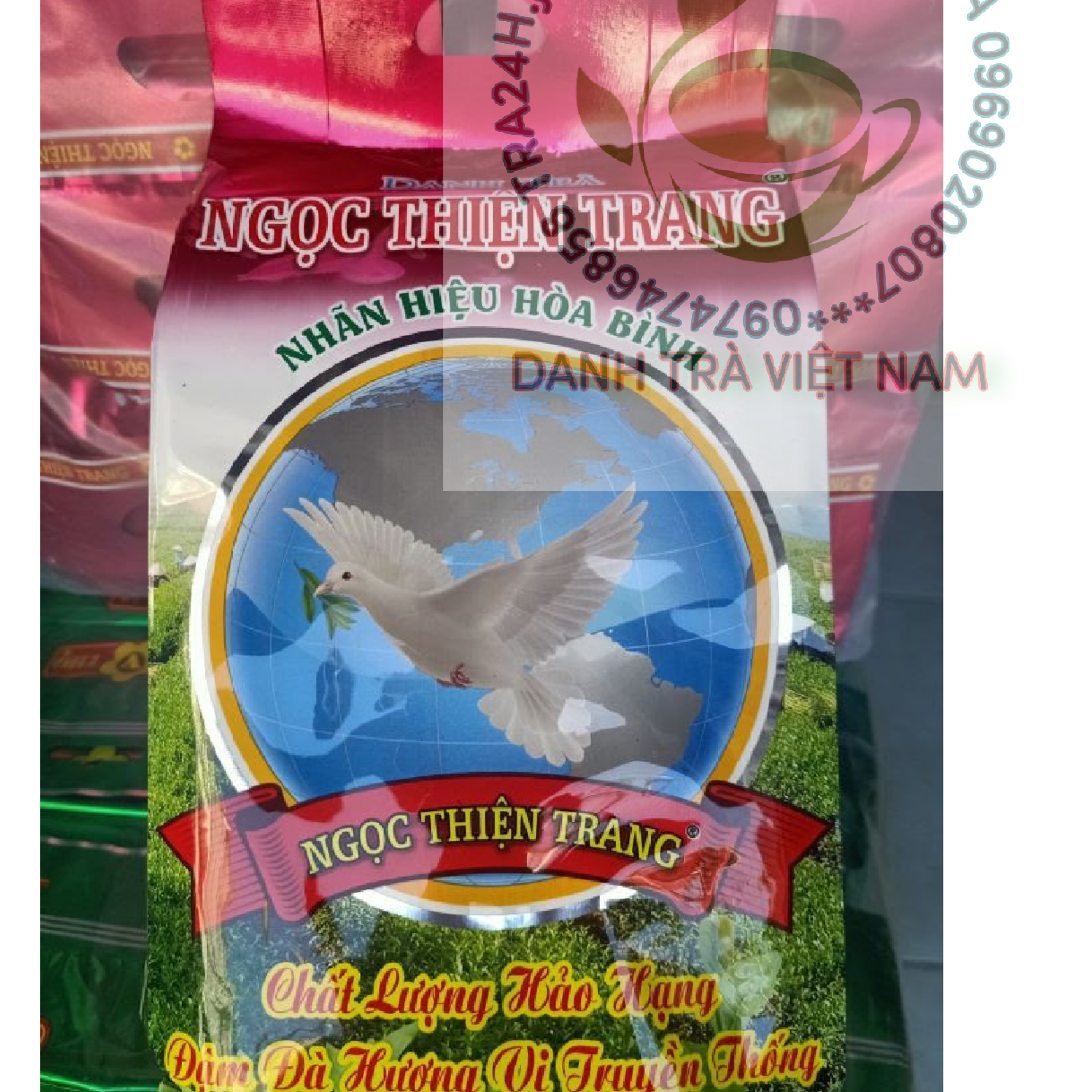 2 gói trà sen ngọc thiện trang 250g