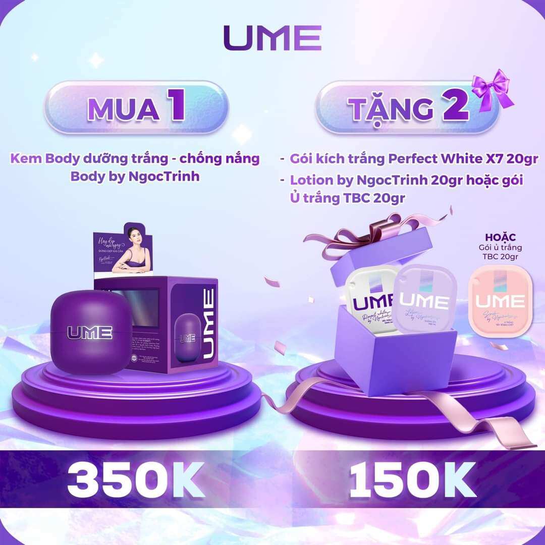 Kem body trắng da Ngọc Trinh UME