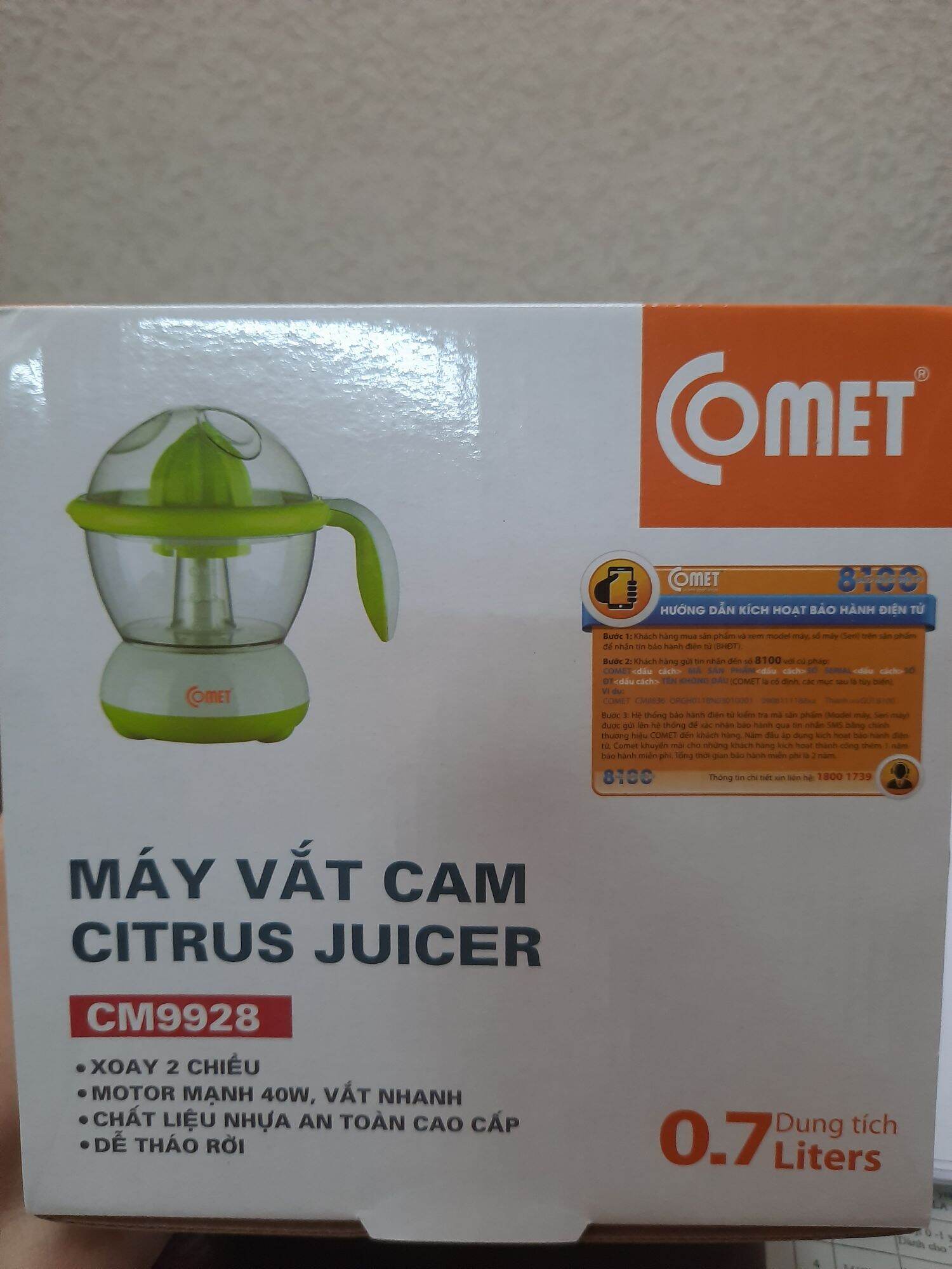 Máy Vắt Cam Comet 9928