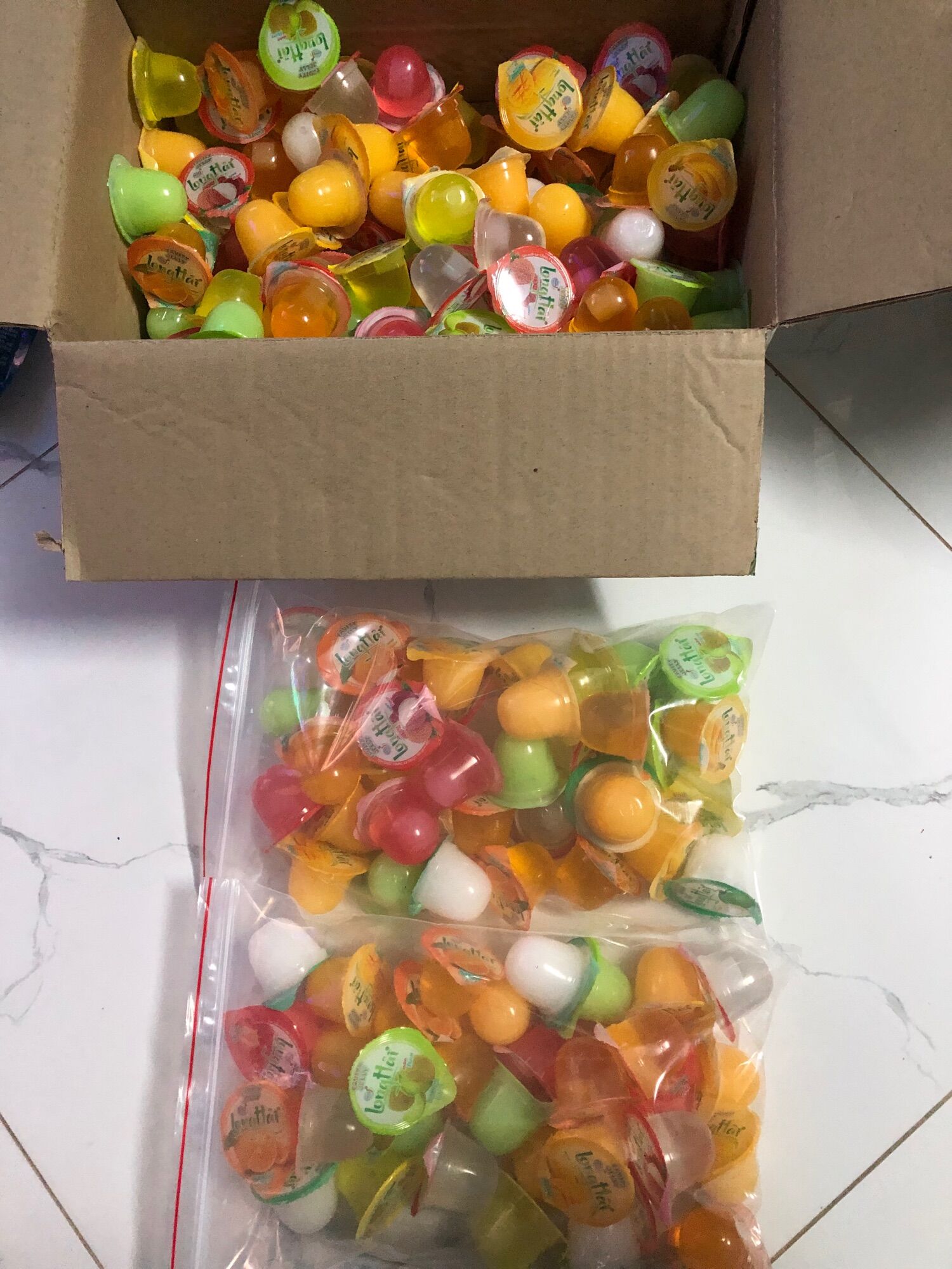Thùng thạch rau câu Long Hải 5kg