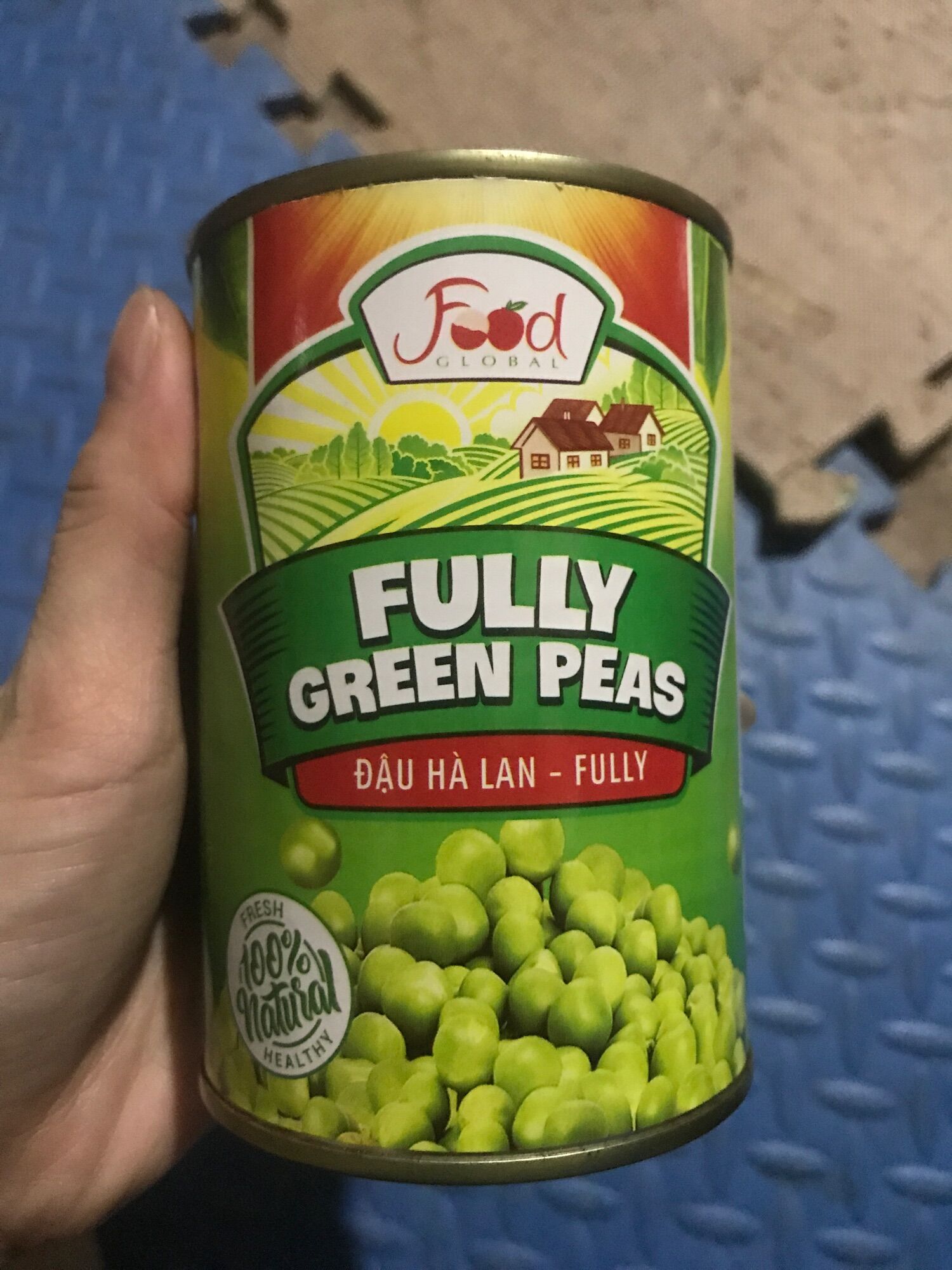 Đậu hà lan đóng hộp 450g dùng nấu xôi, rang cơm, làm salat