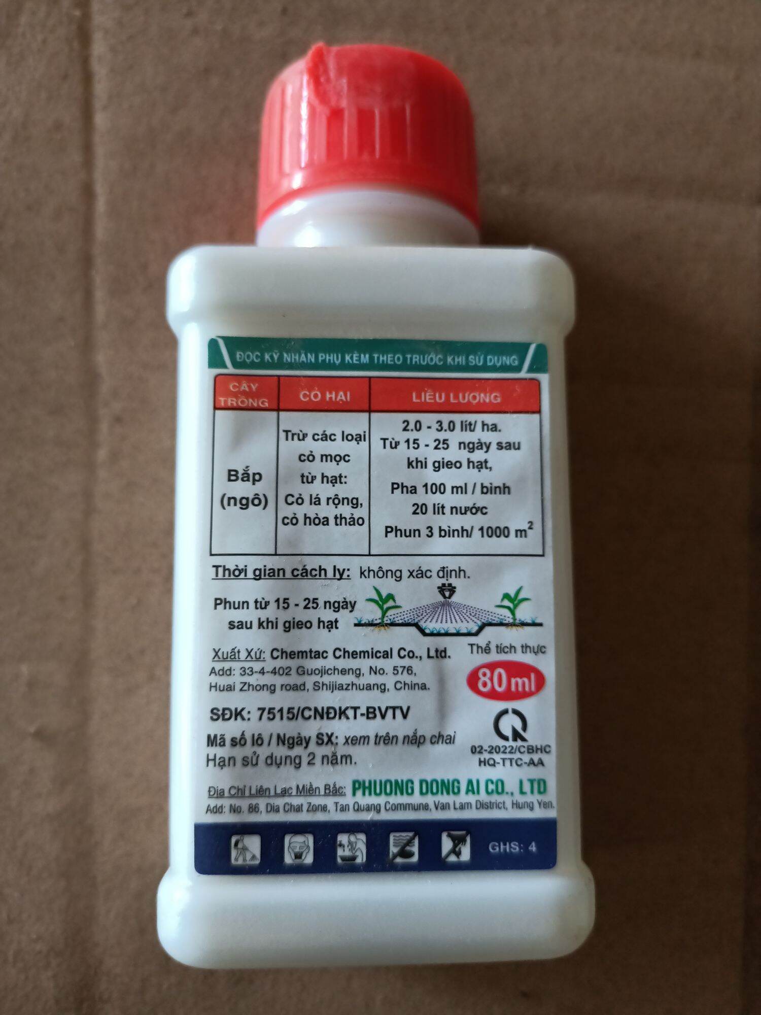 5 lọ trừ cỏ ngô AGMAXZIME 500SC SƯ TỬ LỬA