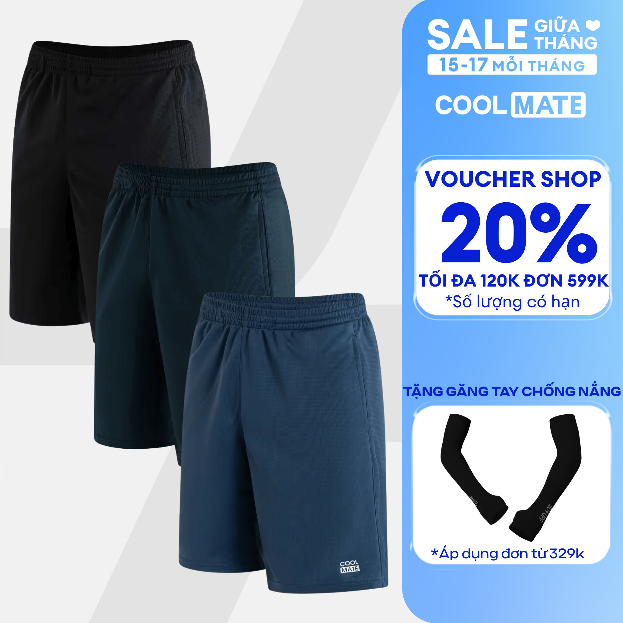 [TẶNG QUÀ ĐƠN TỪ 329K]Combo 03 Quần thể thao nam ProMax-S1, quần tập Gym, chạy bộ , Pickleball, Tennis thoáng khí, thấm hút tốt - Coolmate