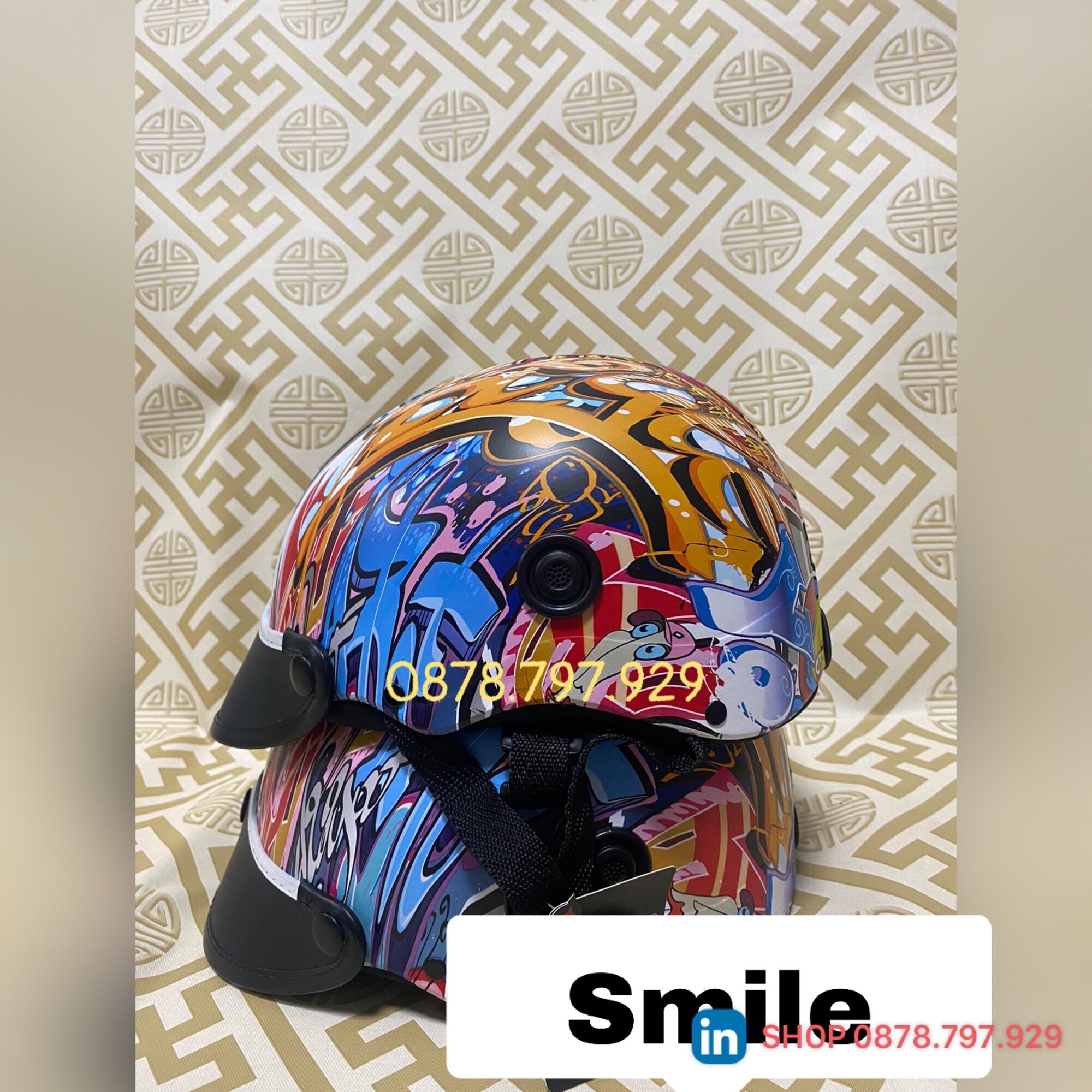 Nón Bảo Hiểm Sơn Nhúng 3D cao cấp ( hình shop tự chụp)