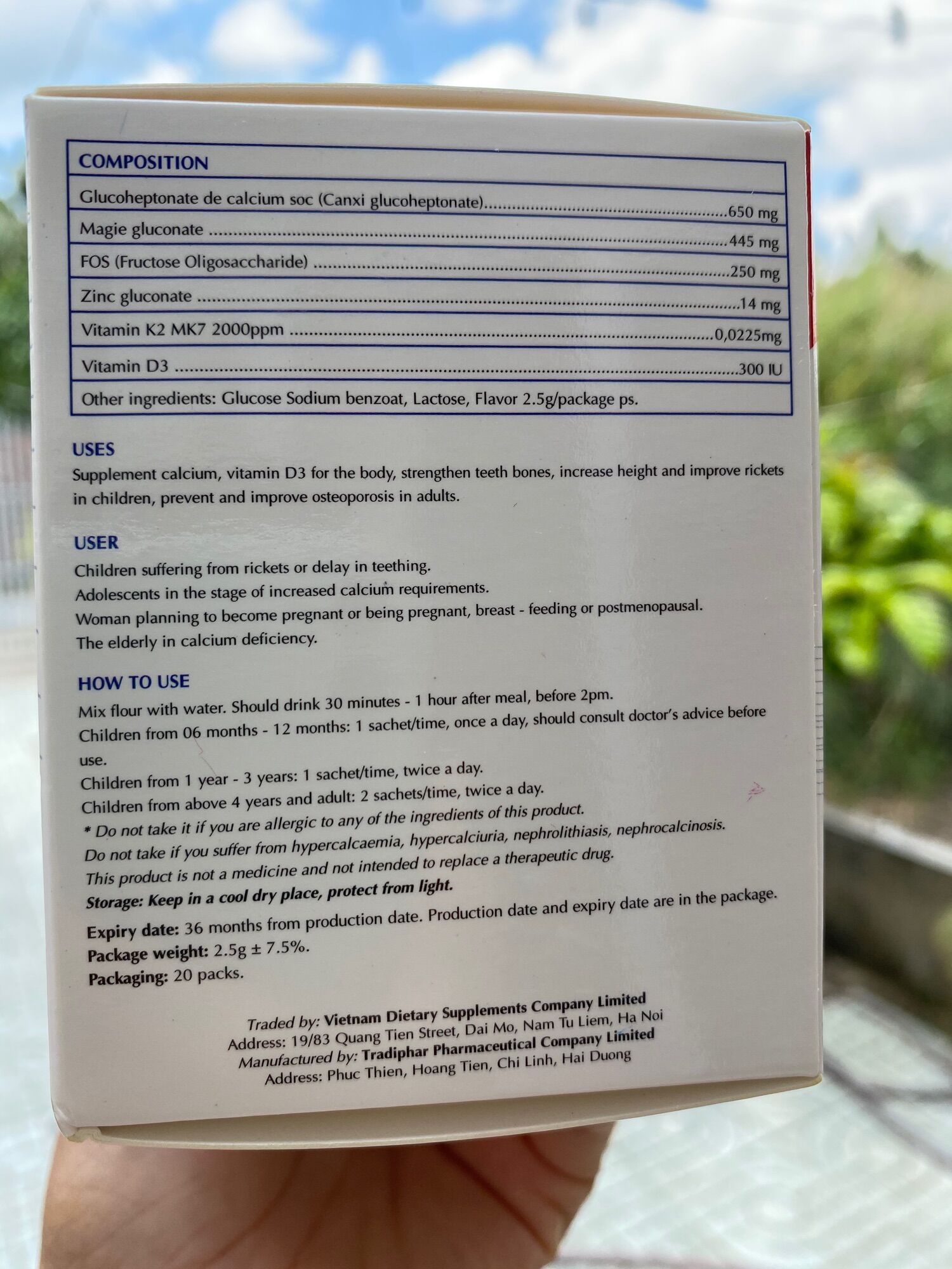 Canxi Coloscalcium Plus (Dạng Gói New)