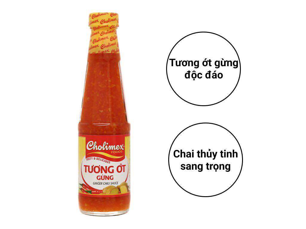 Tương ớt/tương đen/tương cà Cholimex chai 270g