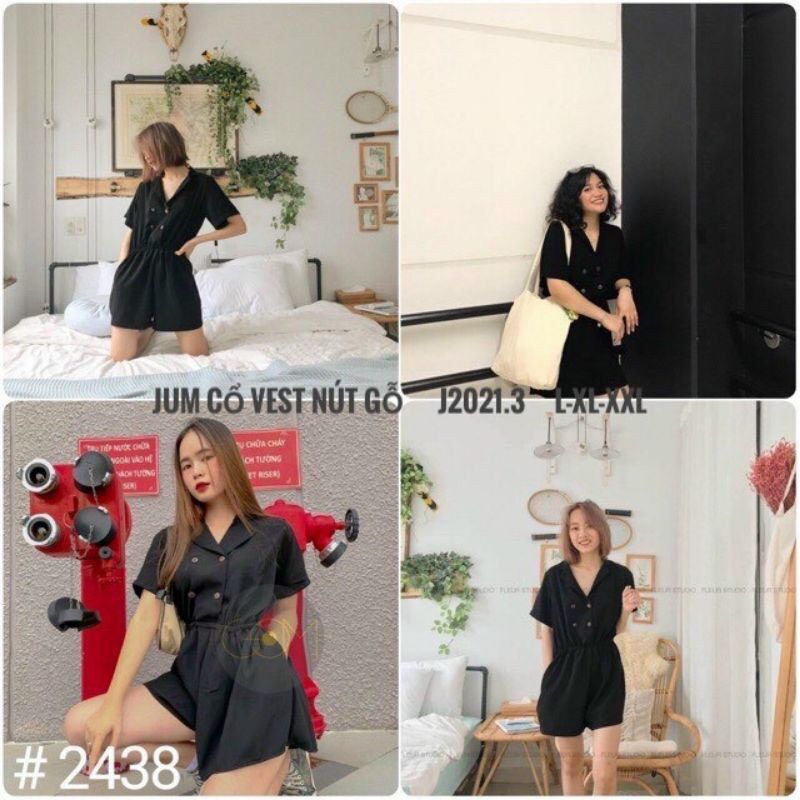 55-90kg Bigsize JUMP CỔ VEST NÚT GỖ