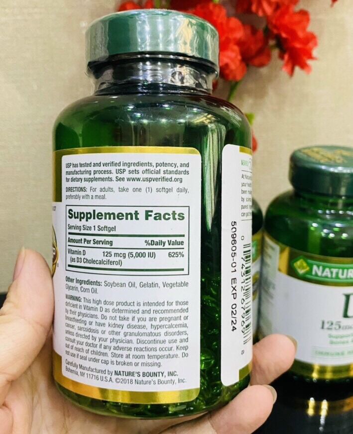 Vitamin D3 Nature's Bounty 400 Viên USA