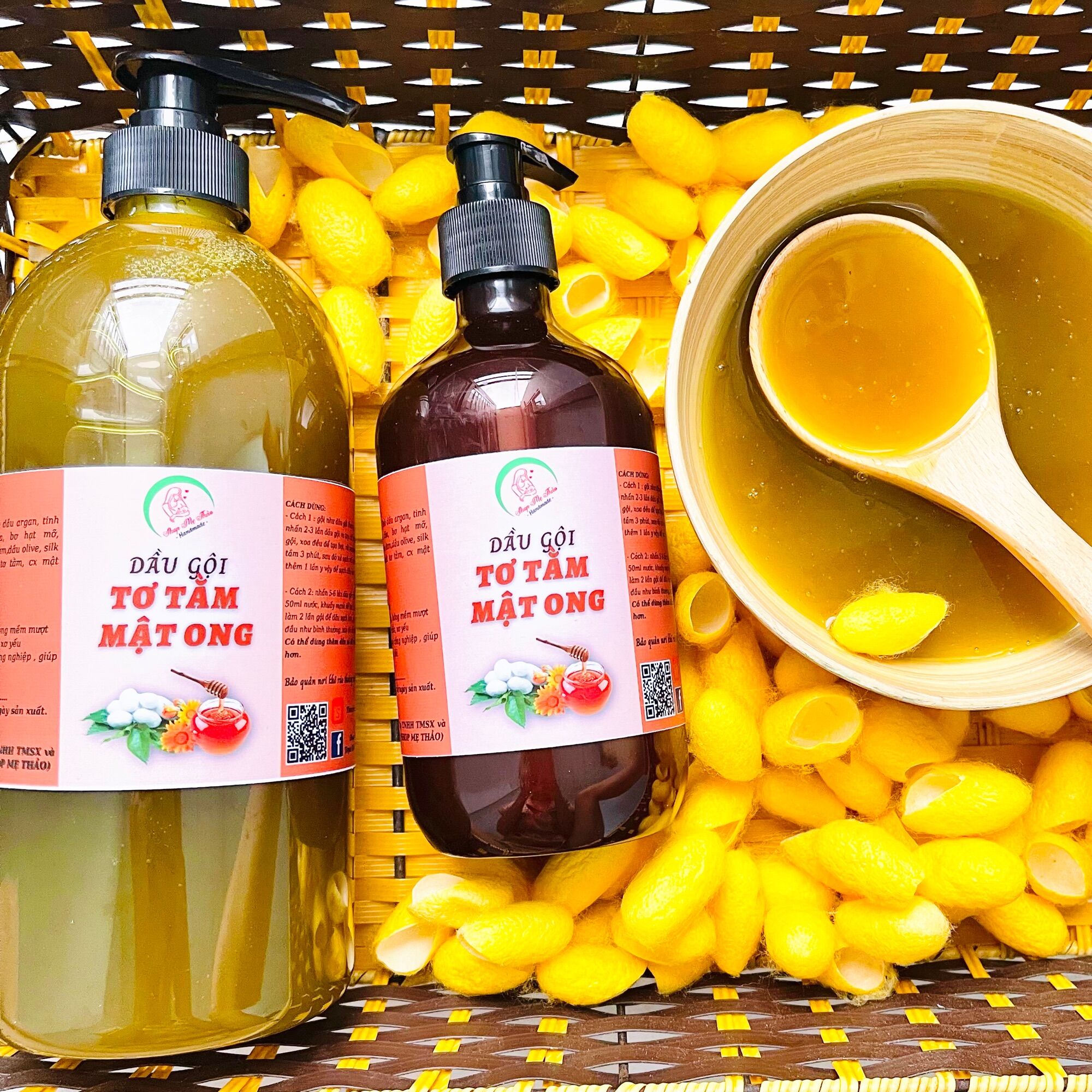 Dầu gội tơ tằm mật ong thảo dược