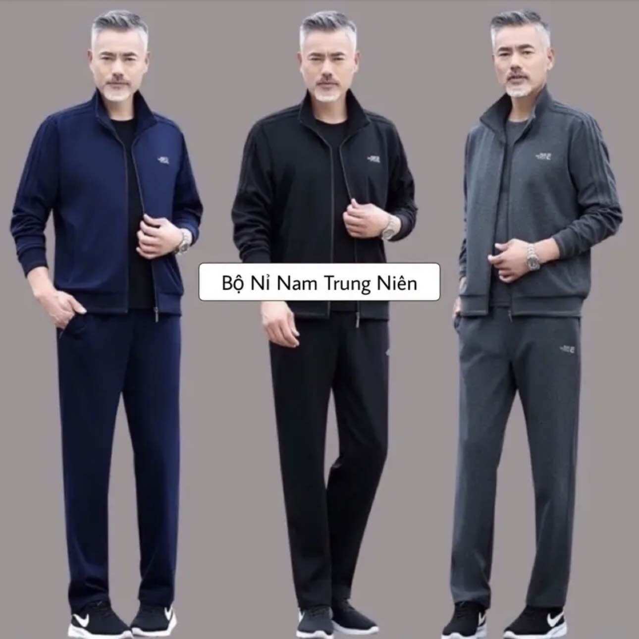 Bộ Quần Áo Nỉ Thể Thao Nam Trung Niên Trung Tuổi Hàng Loại Đẹp