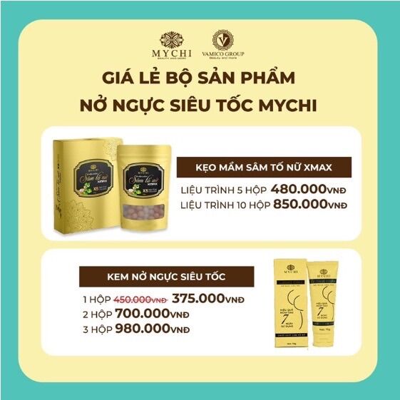 [CHUẨN HÃNG]KẸO MẦM SÂM TỐ NỮ XMAX MYCHI THẢO MỘC 37