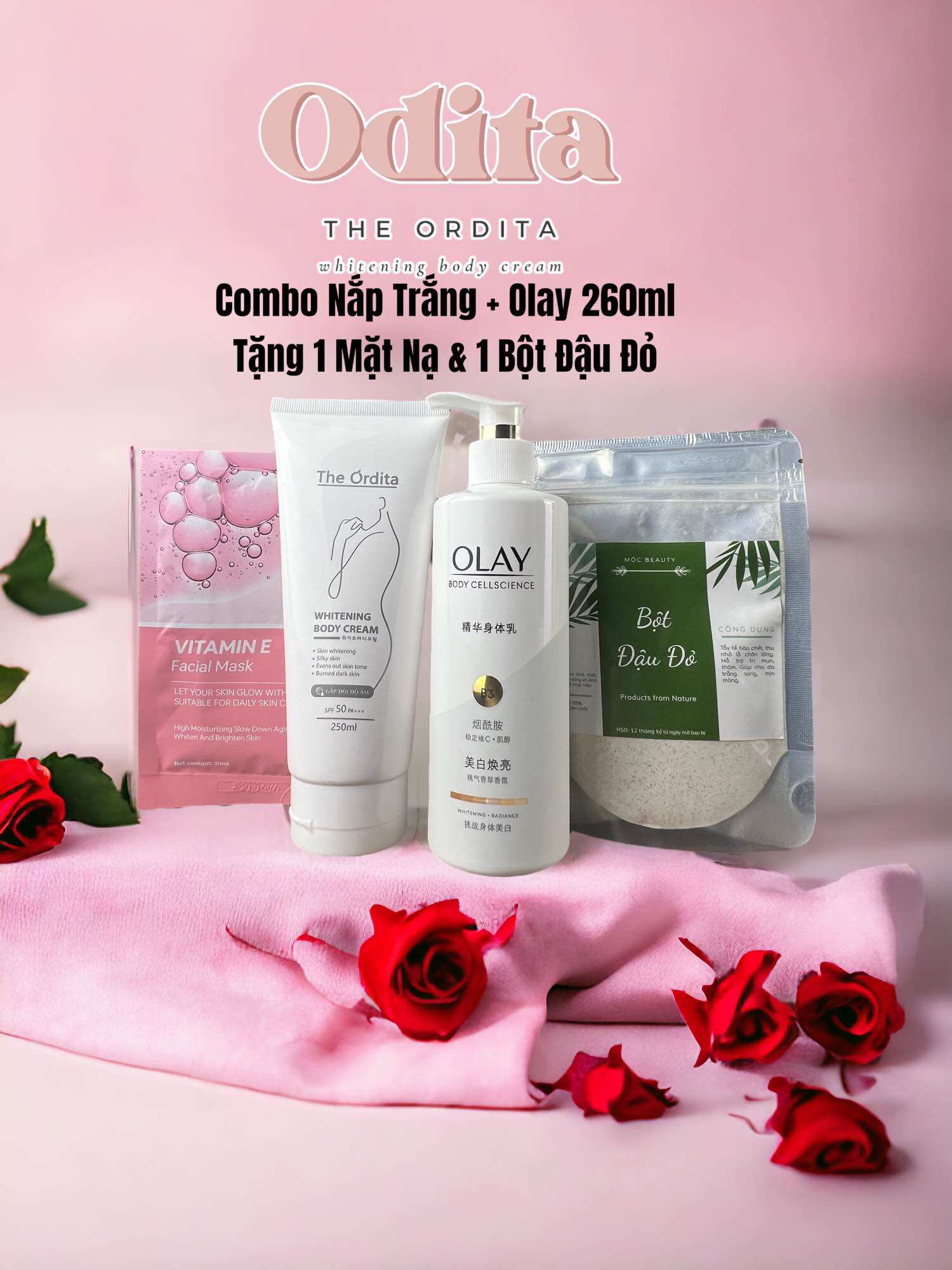 Combo kem ordita + kem Olay bản trắng nhất [ giá sốc ]