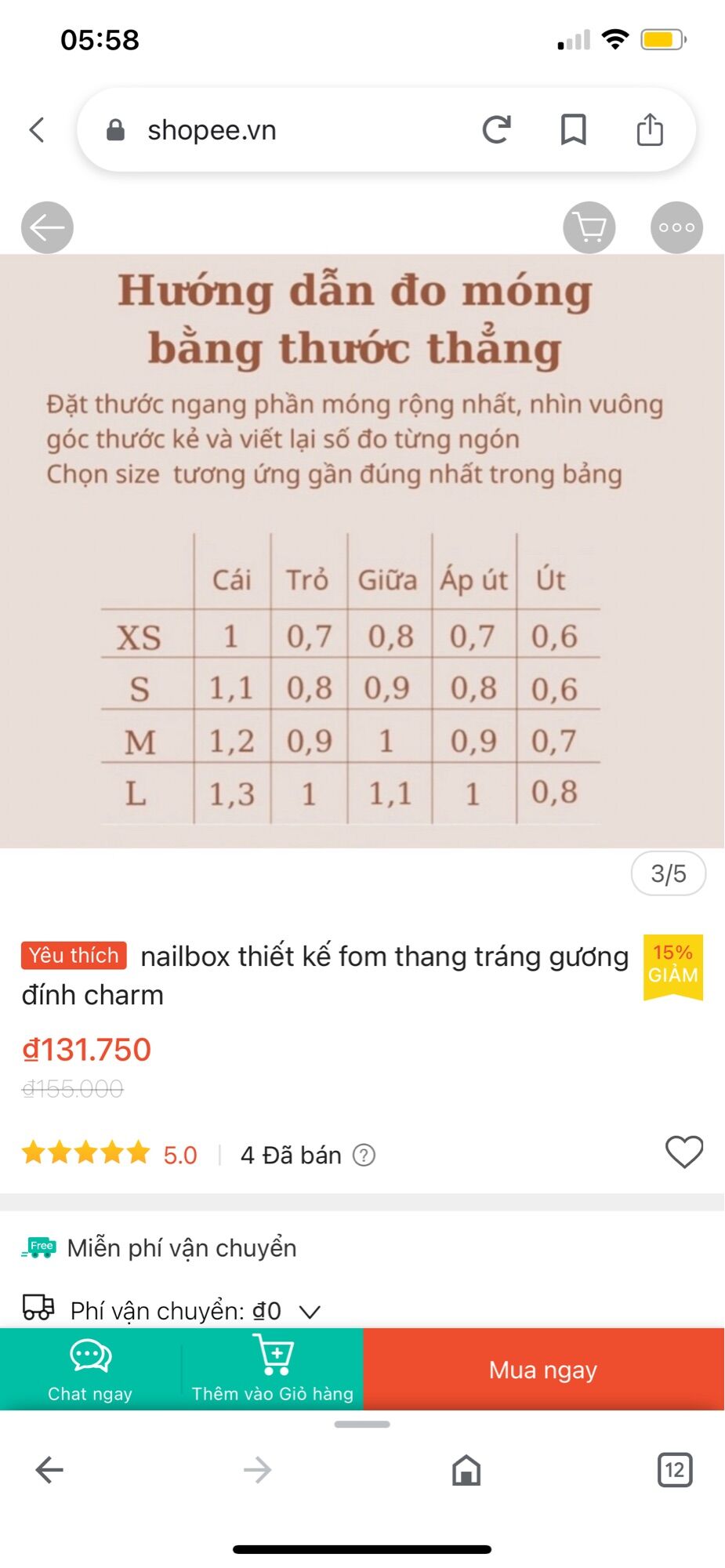 Nailbox thiết kế kèm keo và dũa