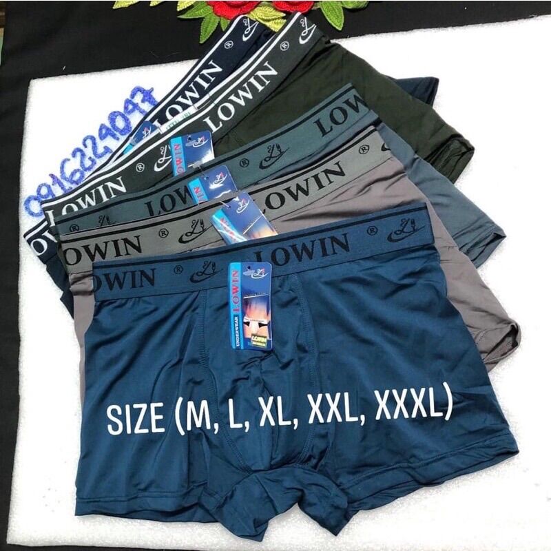Set 6 Quần lót nam dạng đùi, quần sịp bơi thun lạnh, quần đùi bơi