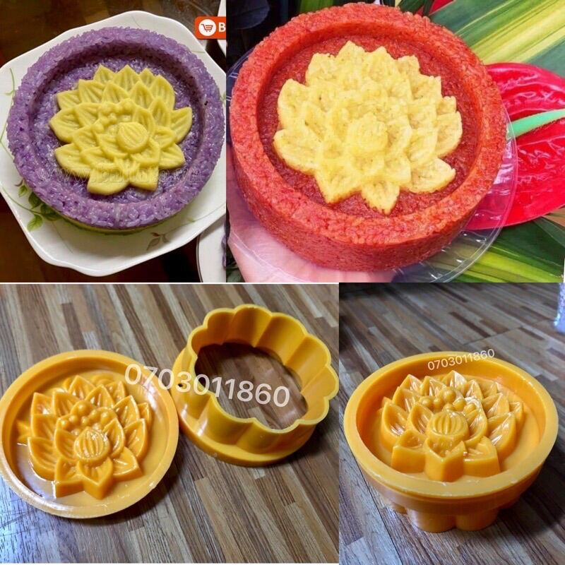 khuôn in làm bánh trung thu vuông 50g