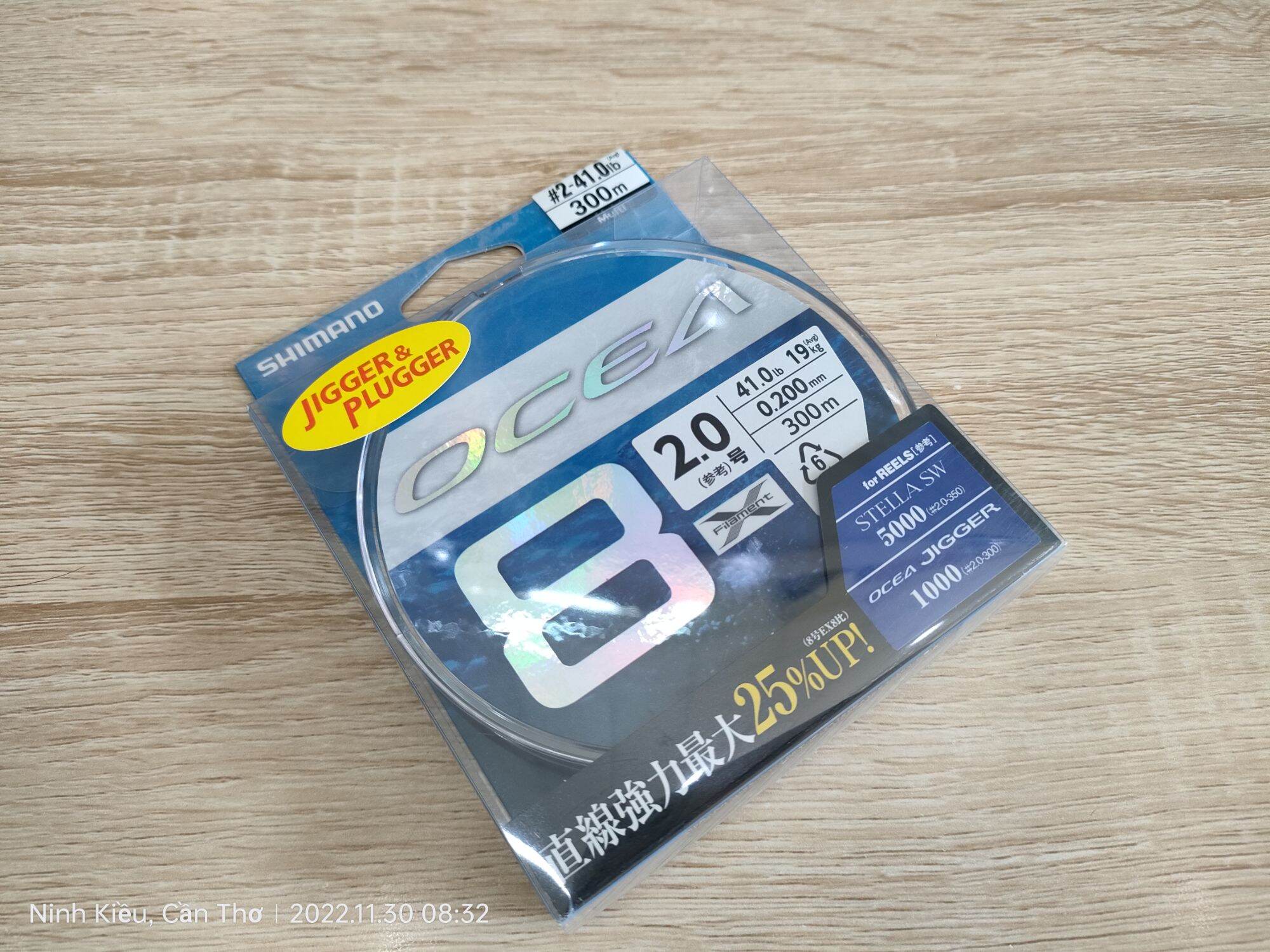 Dây câu cá shimano ocea 8 ld-a71se - 300m