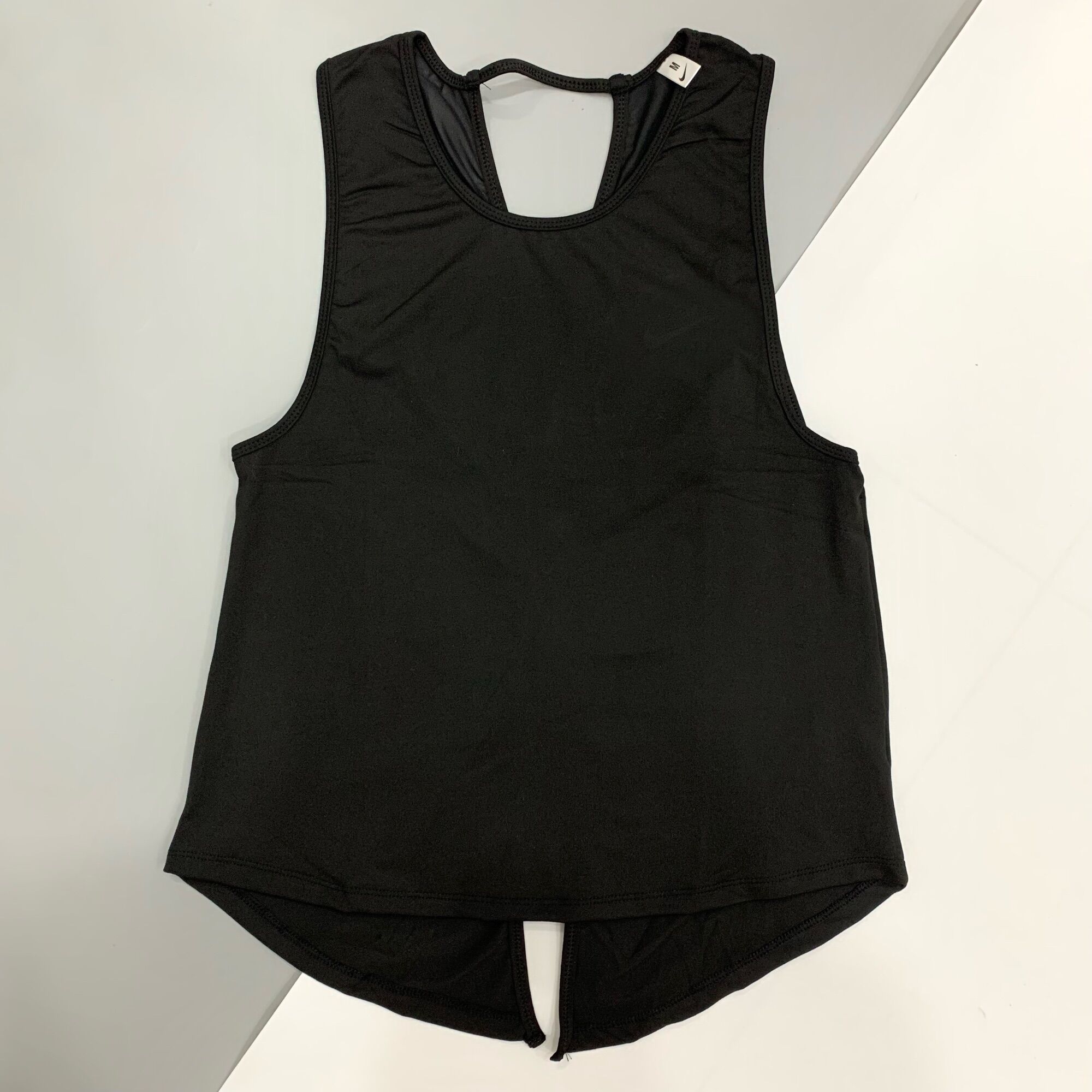 Áo tanktop tập gym yoga nữ phối lưới xẻ tà lưng y