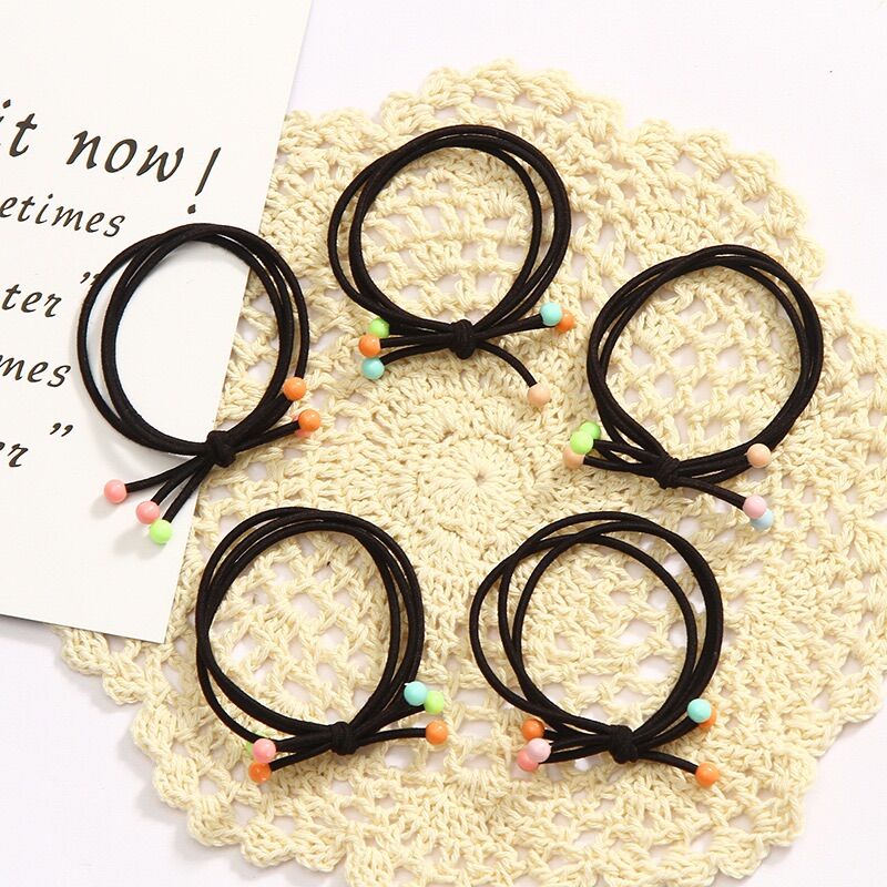 Sỉ 100 thun cột tóc hạt cherry nhiều màu