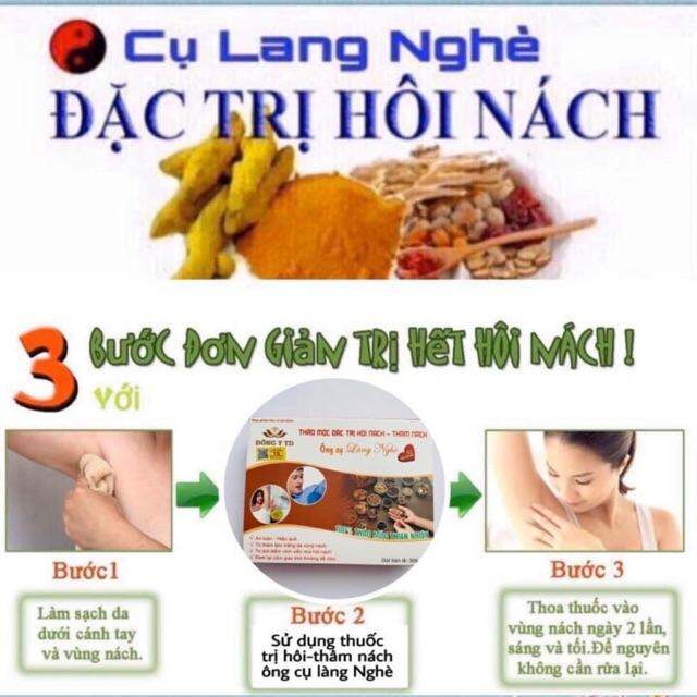 Hôi nách, Hôi chân dứt điểm sau 7 ngày - thảo mộc tự nhiên ông cụ làng Nghè