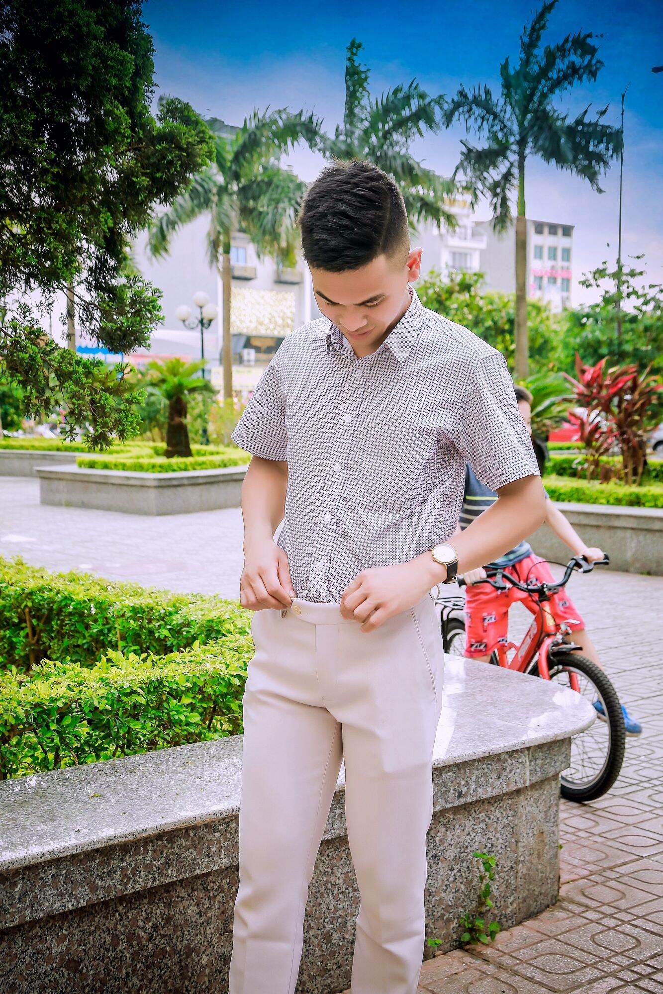 Sơ mi nam cộc tay