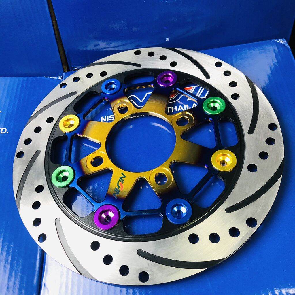 Đĩa thắng trước 220mm nissin 4 lổ gắn được nhiều loại xe