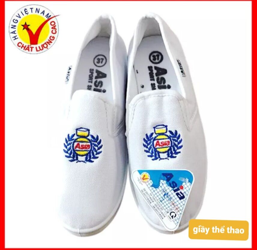 Giày thể thao nữ asia trắng size 37