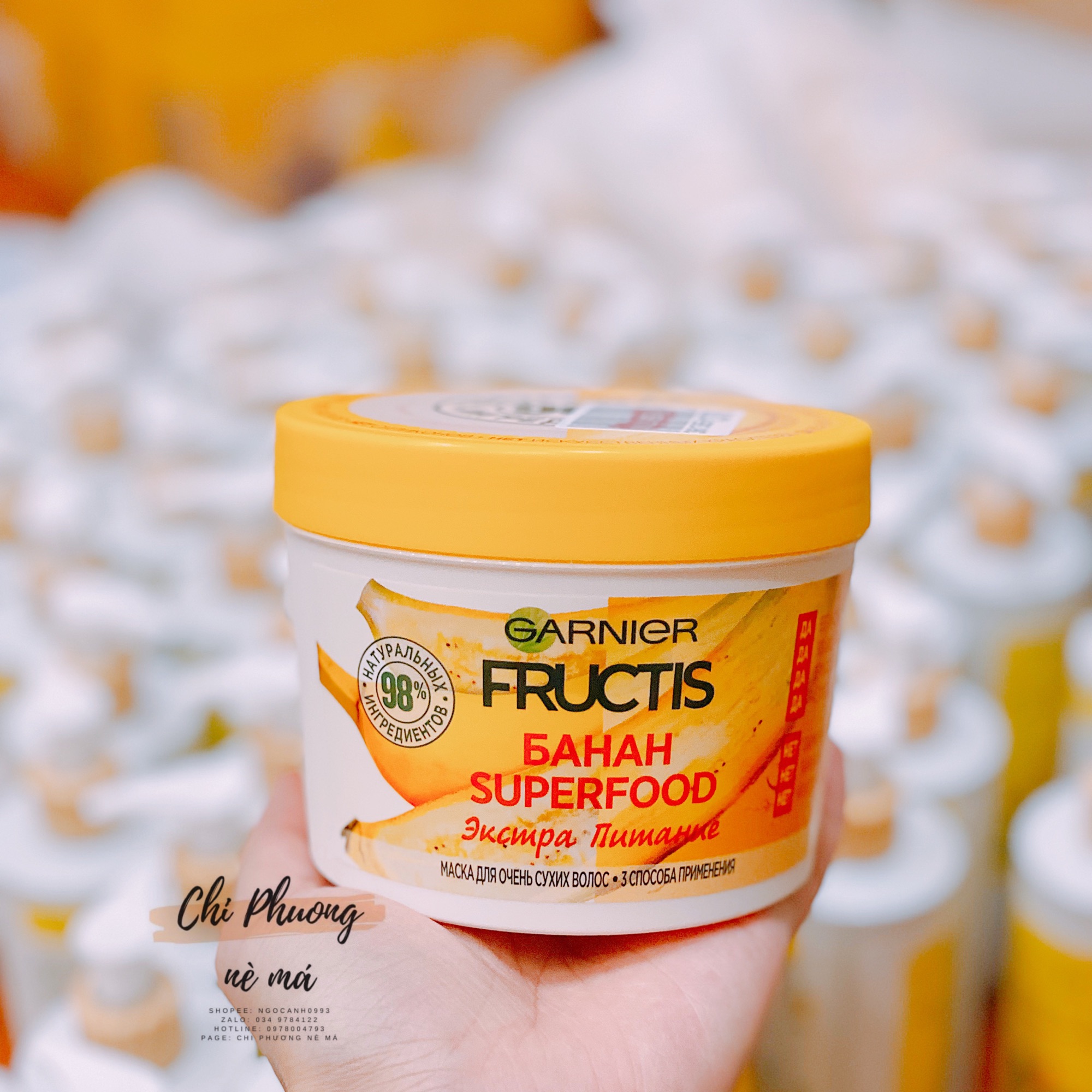 Ủ TÓC GARNIER FRUCTIS SUPERFOOD 390ML (BILL NGA)