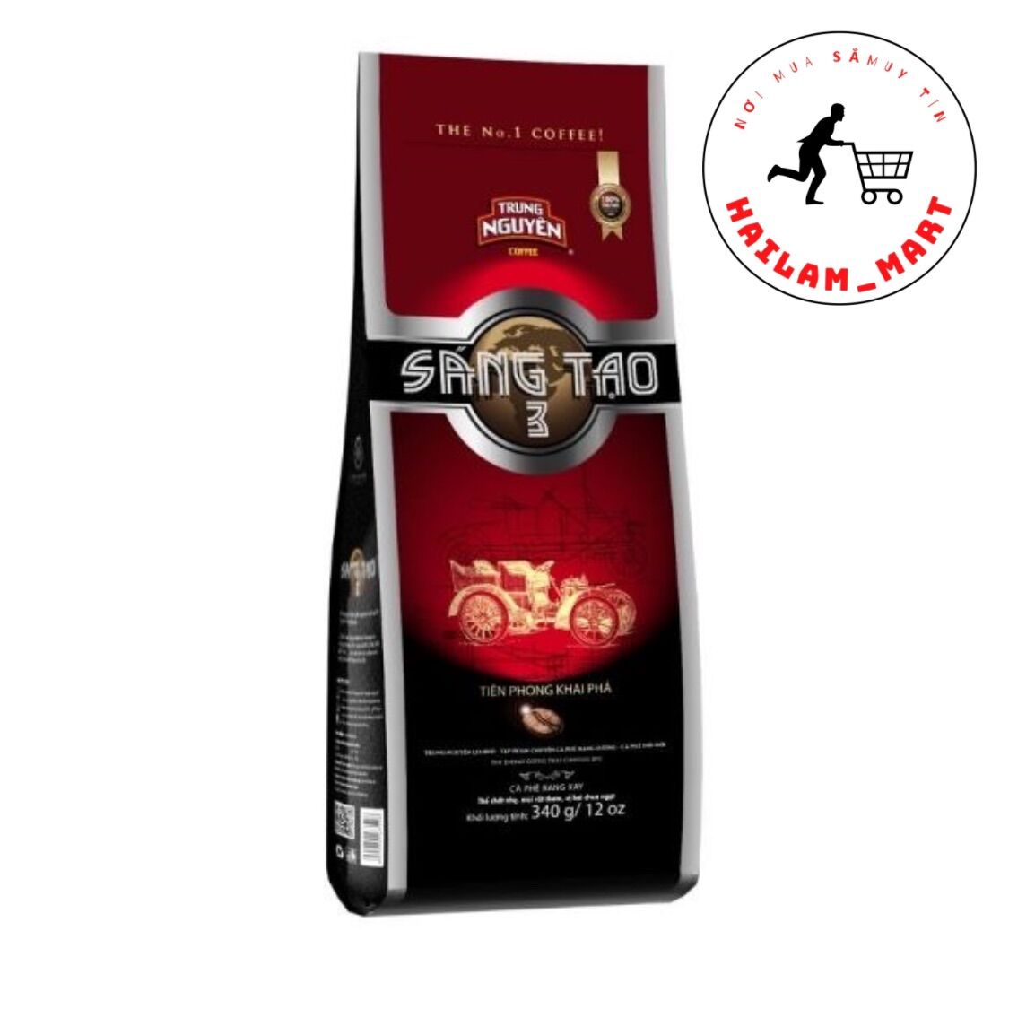 Cà phê rang xay sáng tạo 3 - trung nguyên legend - 340gr