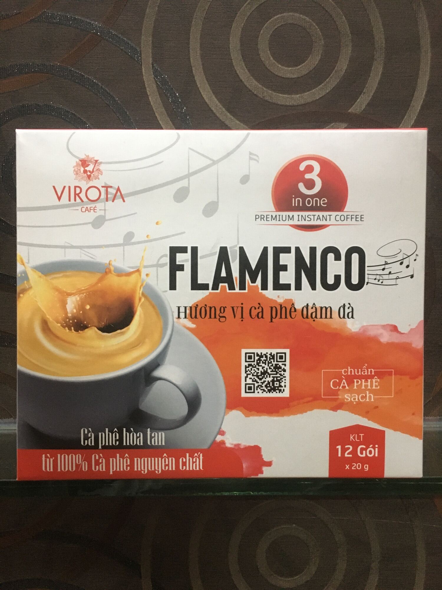 Cafe hoà tan từ 100% cafe nguyên chất hương vị cafe đậm đà flamengo của