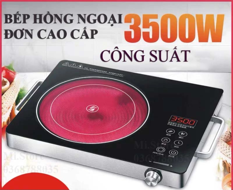 BẾP HỒNG NGOẠI ĐƠN SHARP - CÔNG SUẤT 3500W