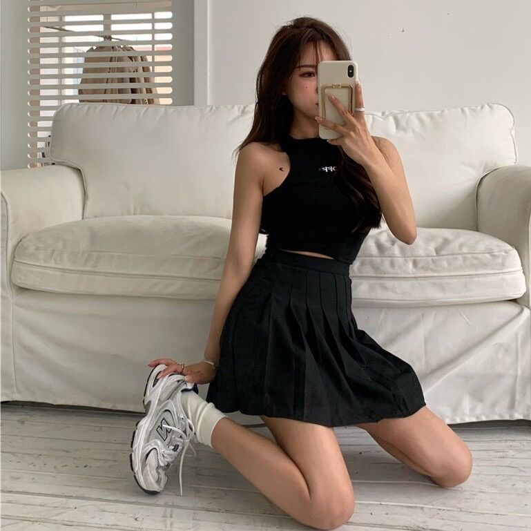 Chân váy tennis xếp ly