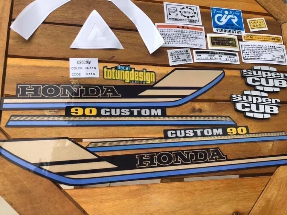 Nguyên bộ tem cup custom 70/90