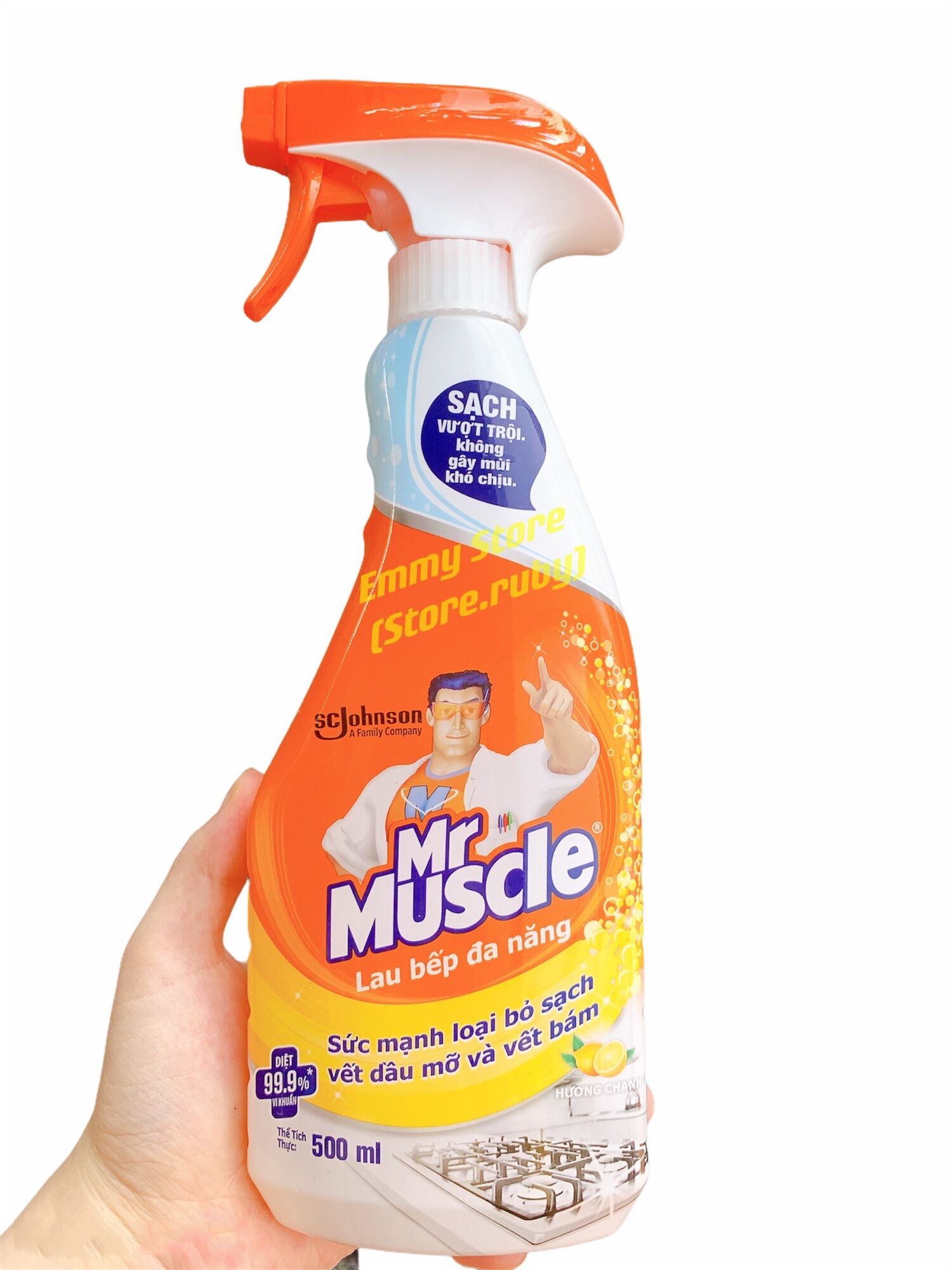 Nước lau bếp mr.muscle đa năng hương chanh_ 500ml