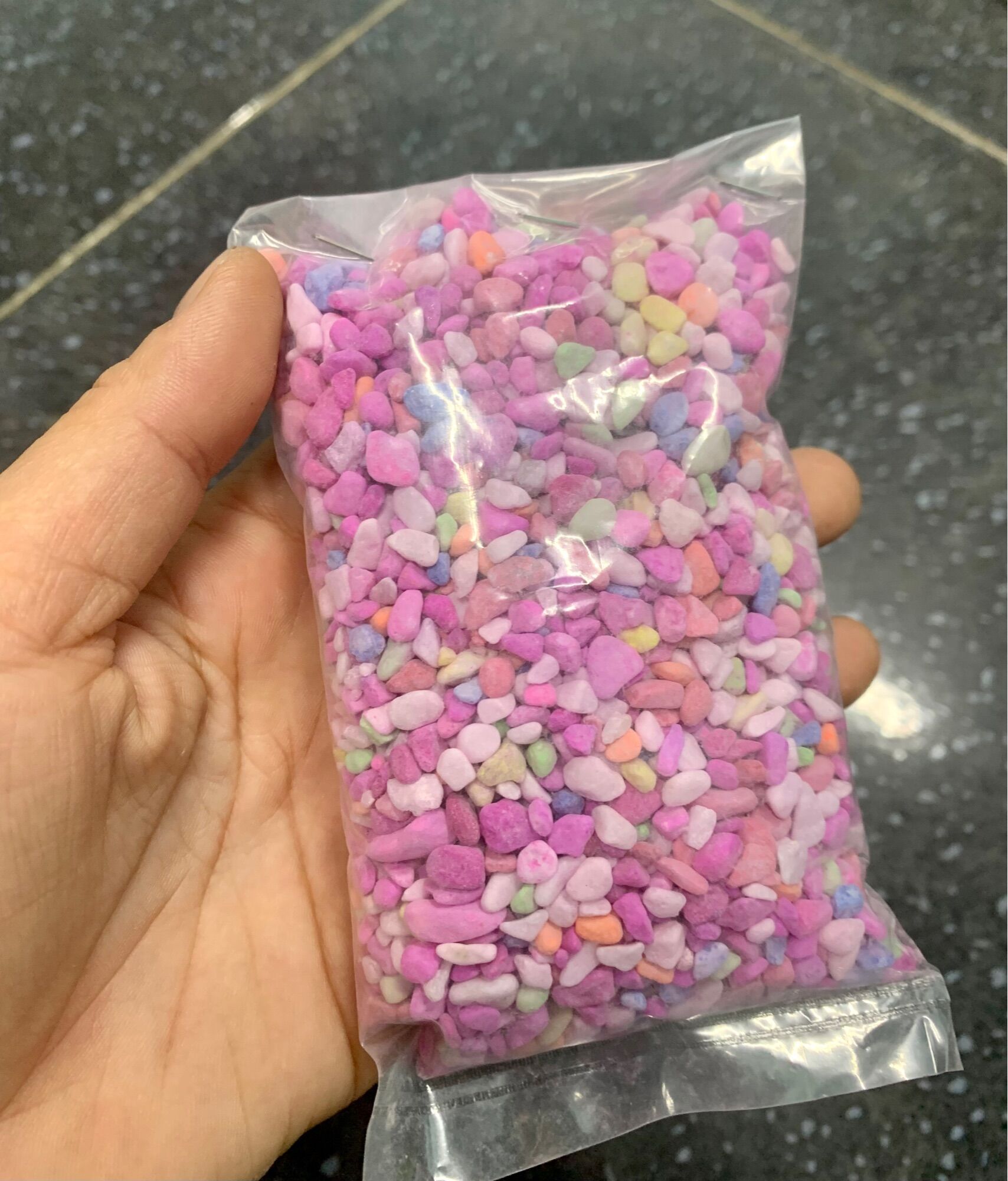 250g đá màu trang trí hồ cá, chậu cây
