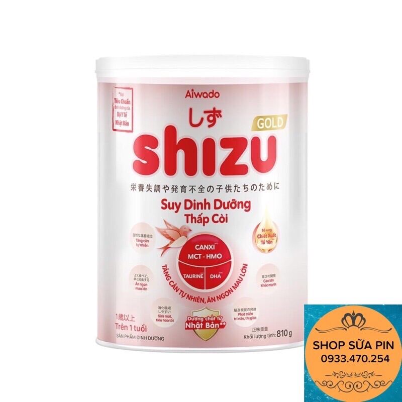 Sữa bột aiwado shizu suy dinh dưỡng lon 810g