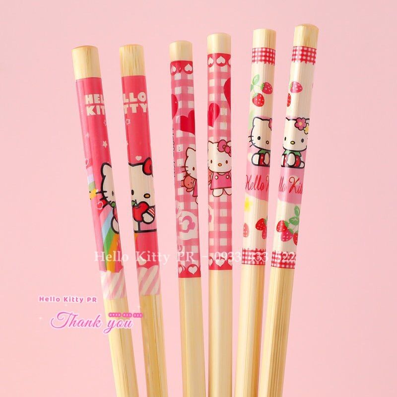 [Freeship MAX] Đũa tre HelloKitty PR - Doremon Doraemon