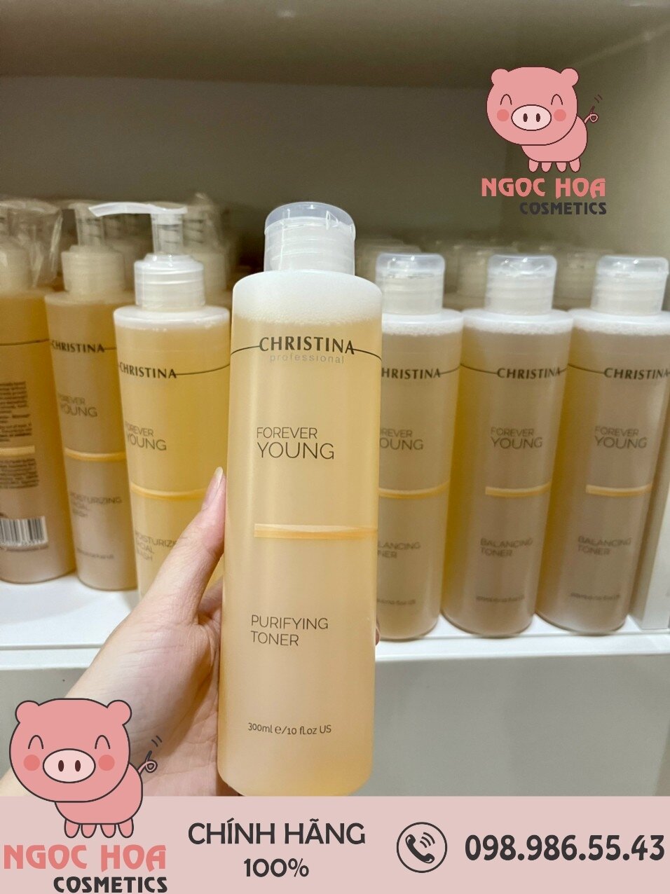 Nước hoa hồng forever young purifying toner làm sạch và cân bằng da dịu nhẹ 300ml
