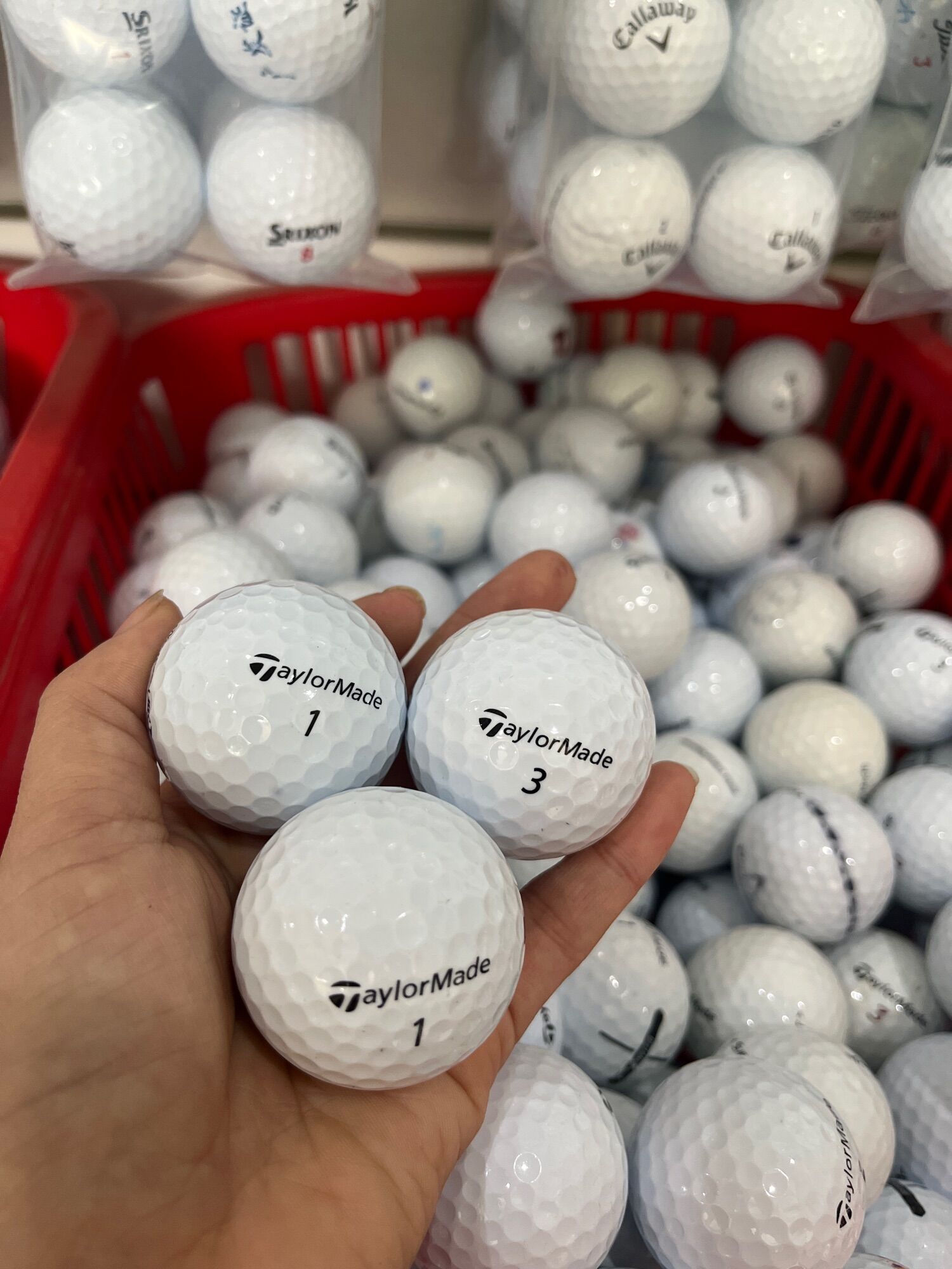 10 quả bóng golf taylormade độ mới 90% đến 99%
