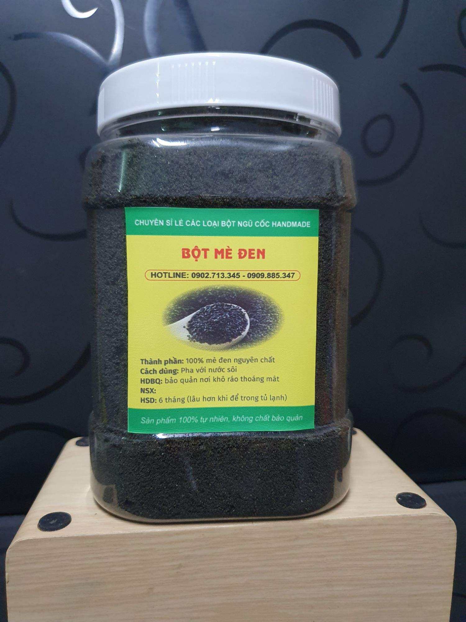 Bột mè đen nguyên chất 1kg (túi zip)