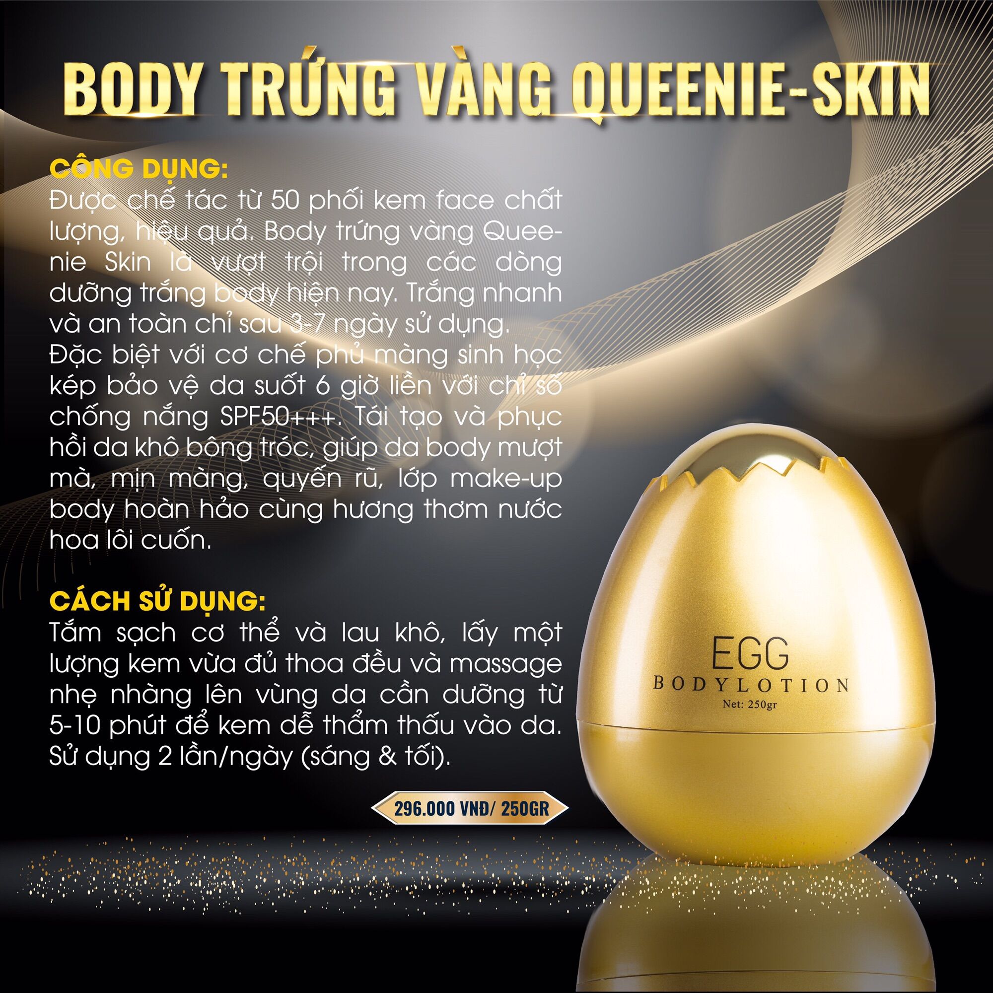 Body trứng vàng -#queenieskin