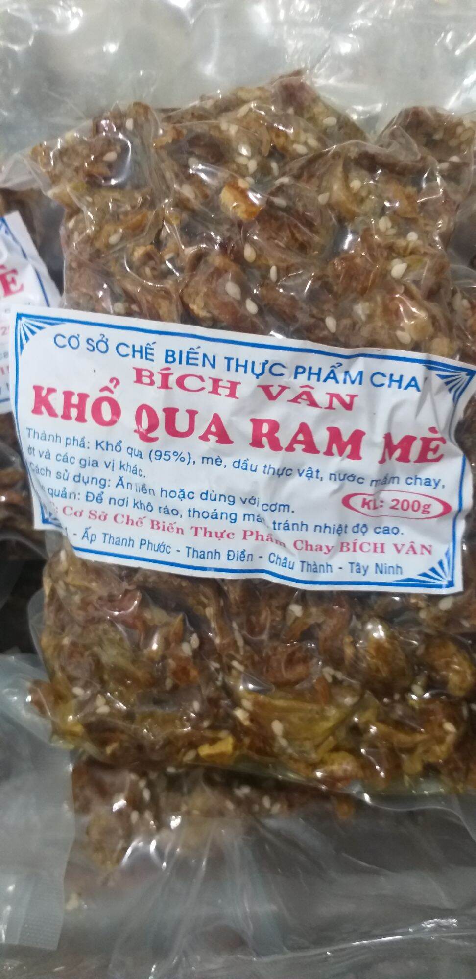 20 bọc khổ qua ram mè