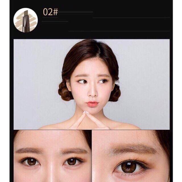 Chì Kẻ Mày 2 Đầu Hàn Quốc Chống Thấm Nước