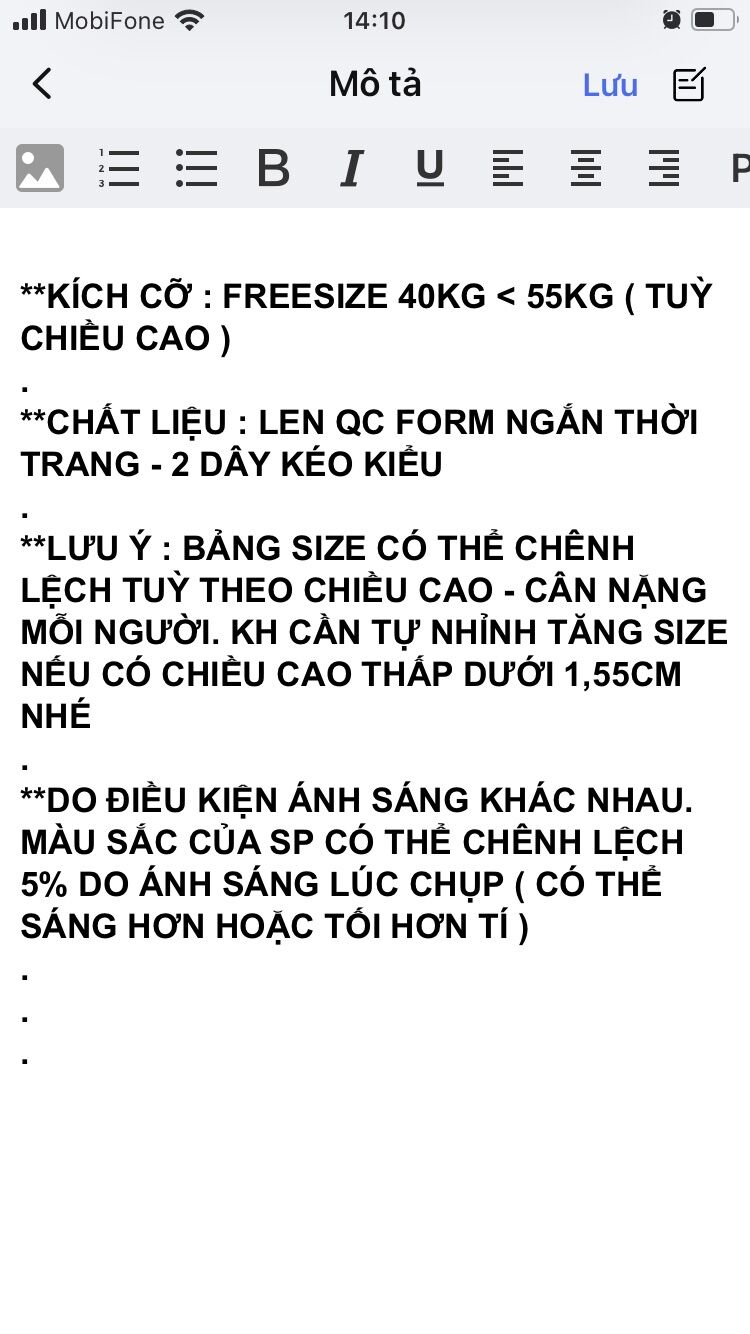 ÁO KHOÁC THUN LEN FORM NGẮN