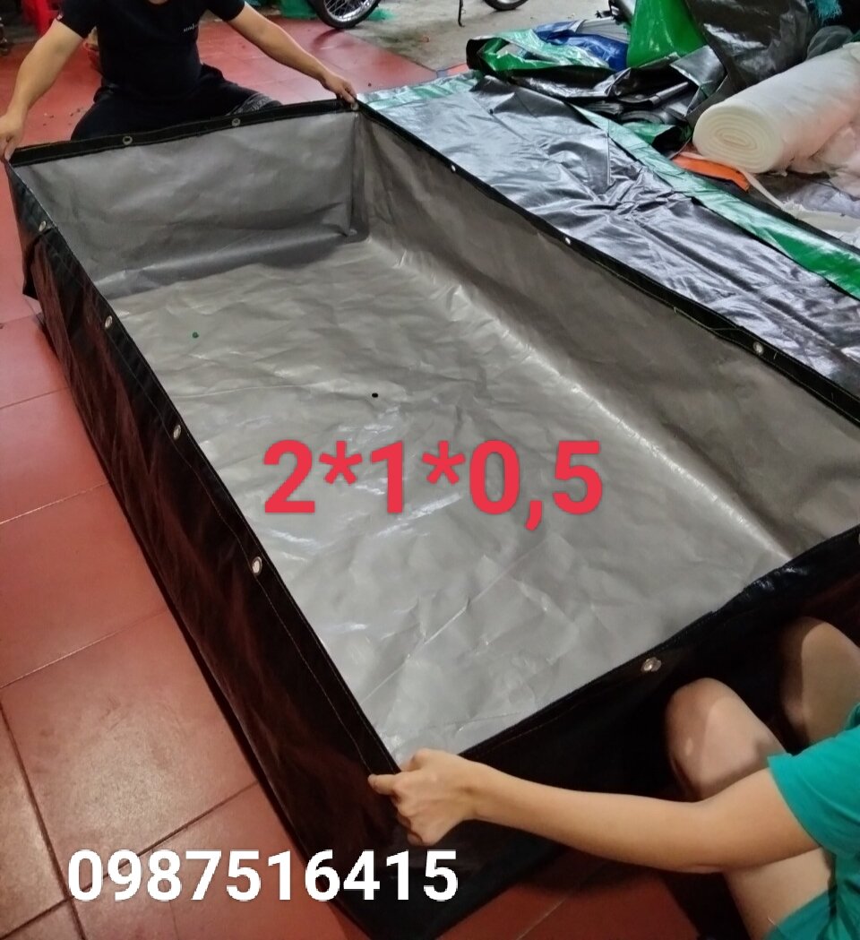 bể bạt nuôi ốc lươn ếch cá .