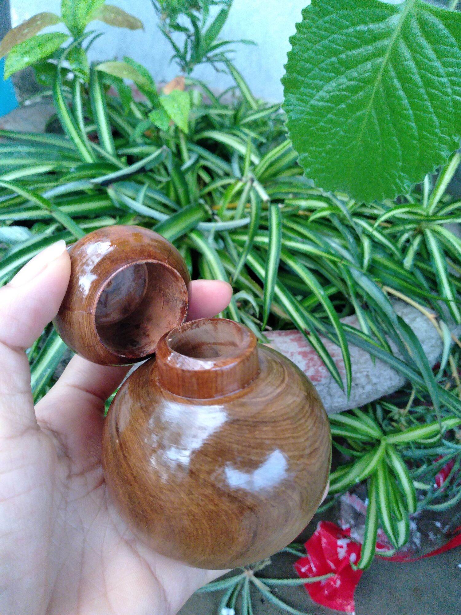 Hồ lô gỗ. hồ lô đựng tăm gỗ bạch xanh