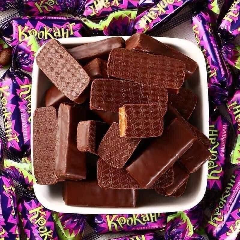 Russian Purple Kpok Chocolate Candy - Russian Chocolate - Russian Purple Candy - Almond Chocolate
